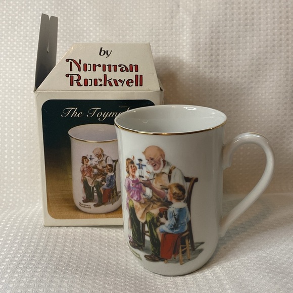 Set of 3 Vintage Collector’s Porcelain Mugs by Norman Rockwell NIB - Picture 4 of 8